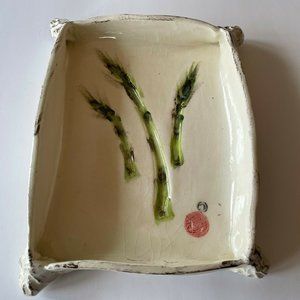 Ceramic Asparagus Serving Dish 7.5" x 9" x 2"
